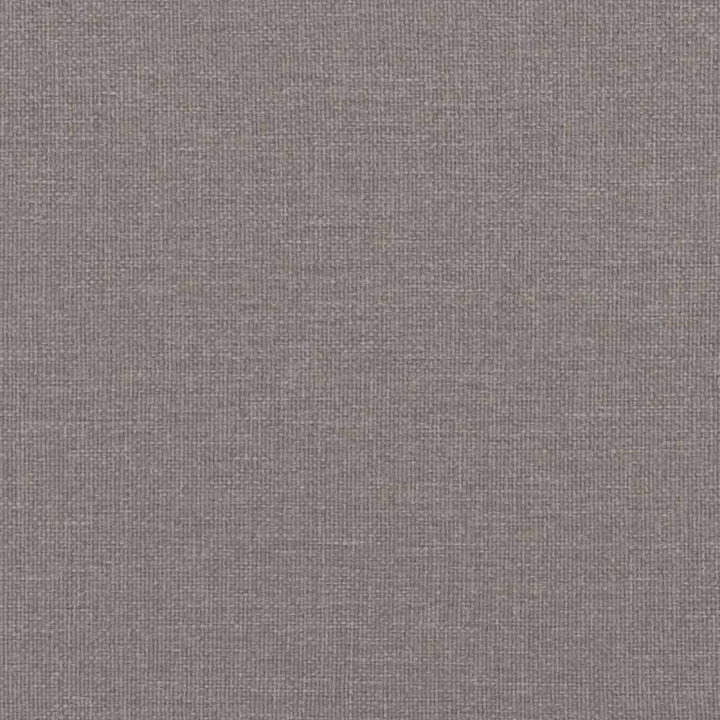 kontinentalseng med madras 140x190 cm stof gråbrun