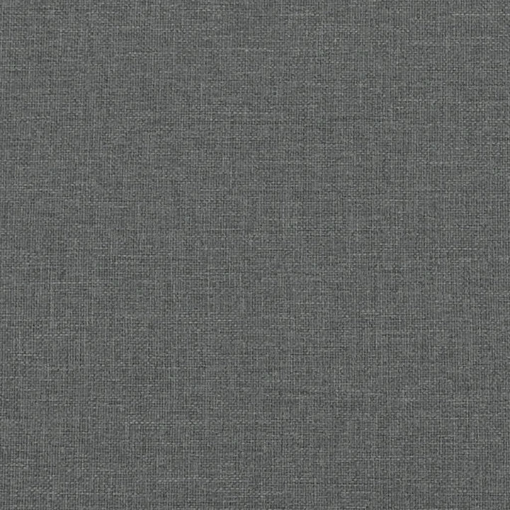 kontinentalseng med madras 140x200 cm stof mørkegrå