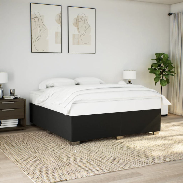 kontinentalseng med madras 180x200 cm stof sort