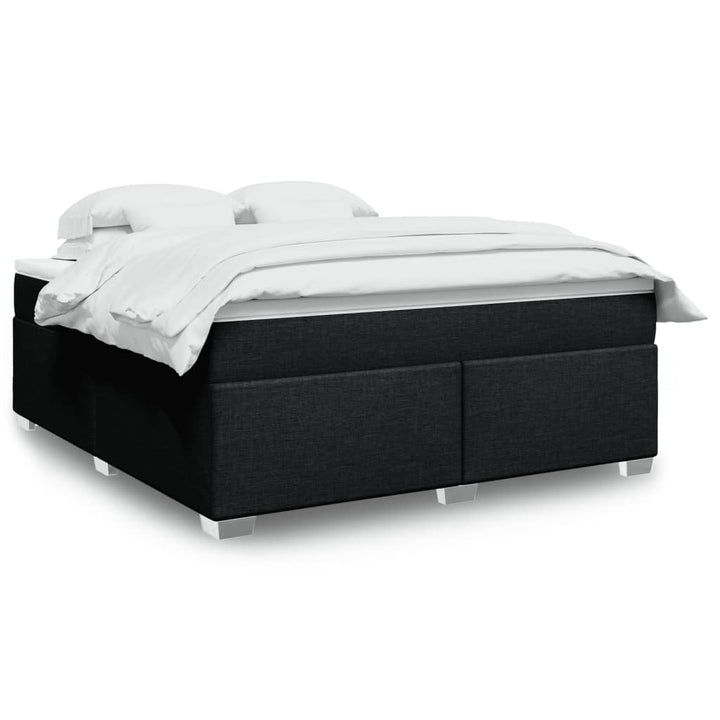 kontinentalseng med madras 180x200 cm stof sort