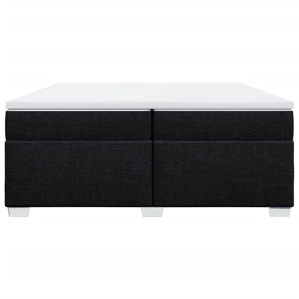 kontinentalseng med madras 200x200 cm stof sort