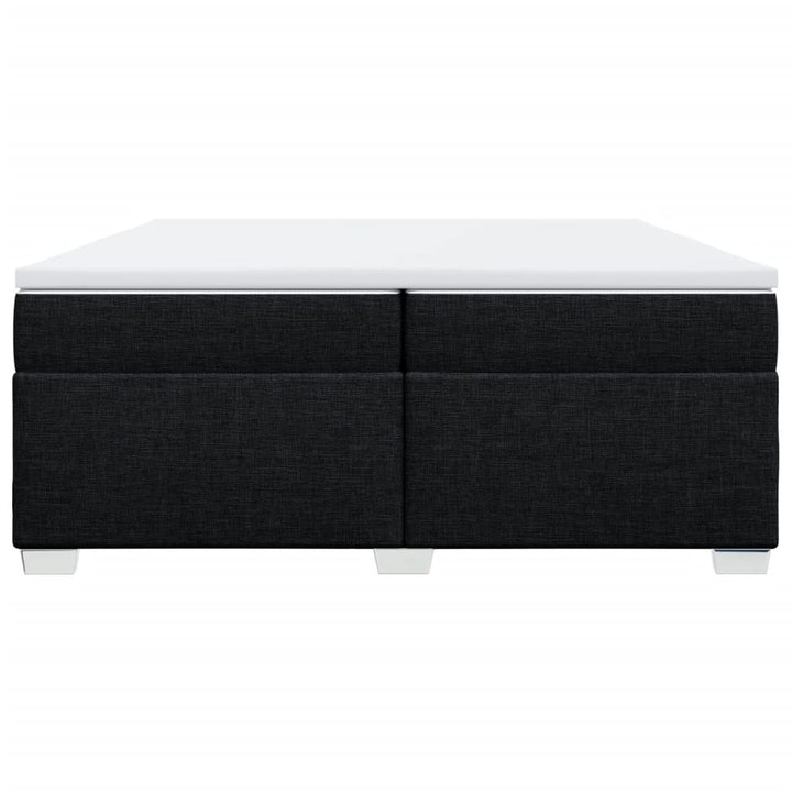 kontinentalseng med madras 200x200 cm stof sort