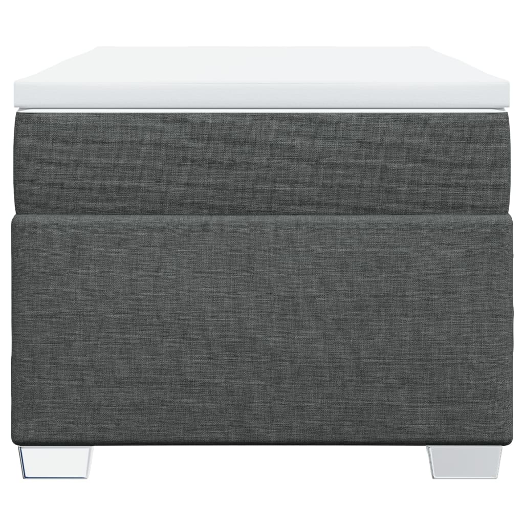 kontinentalseng med madras 90x190 cm stof mørkegrå