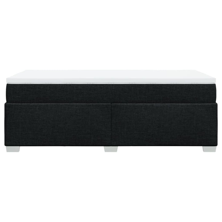 kontinentalseng med madras 90x190 cm stof sort