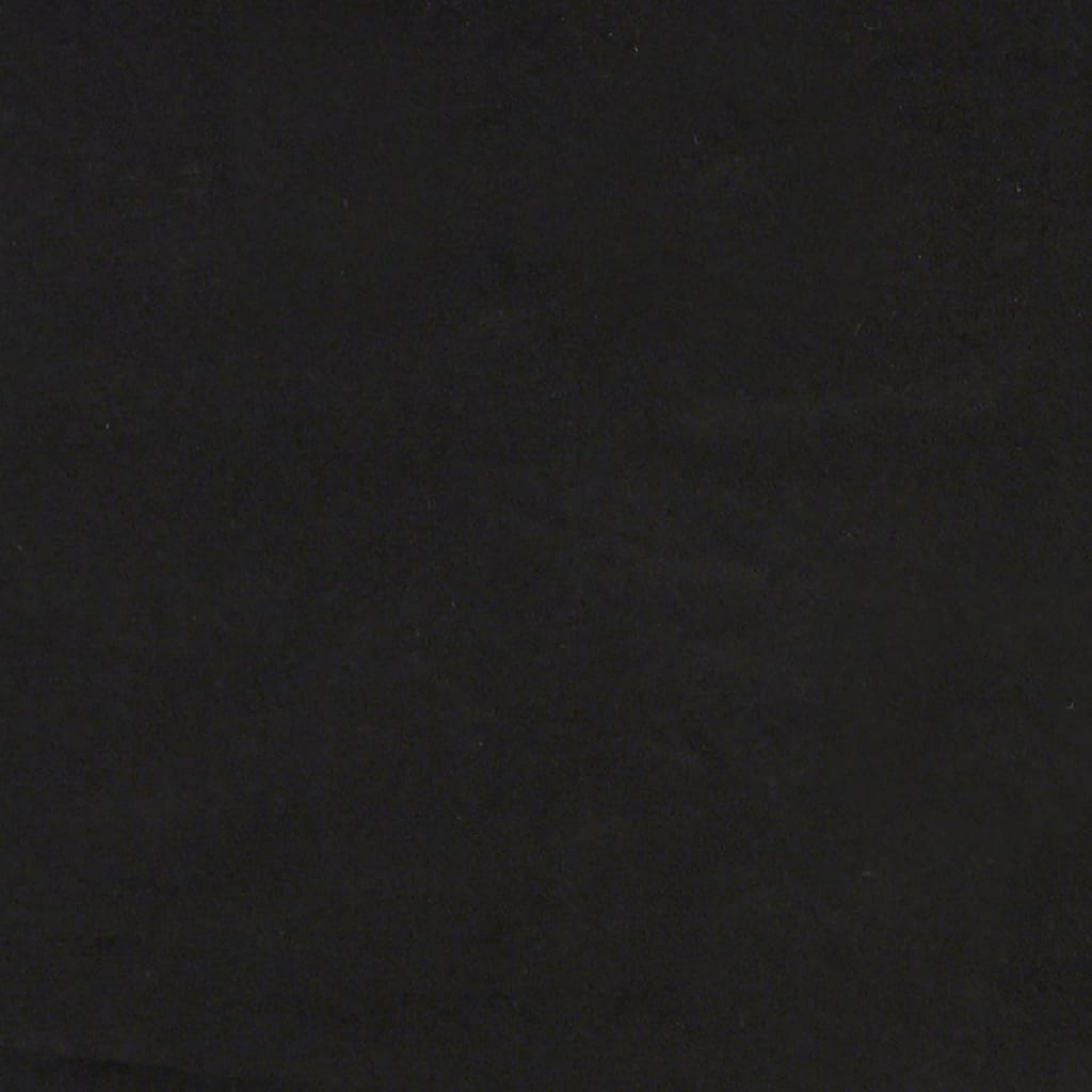 kontinentalseng med madras 90x190 cm fløjl sort