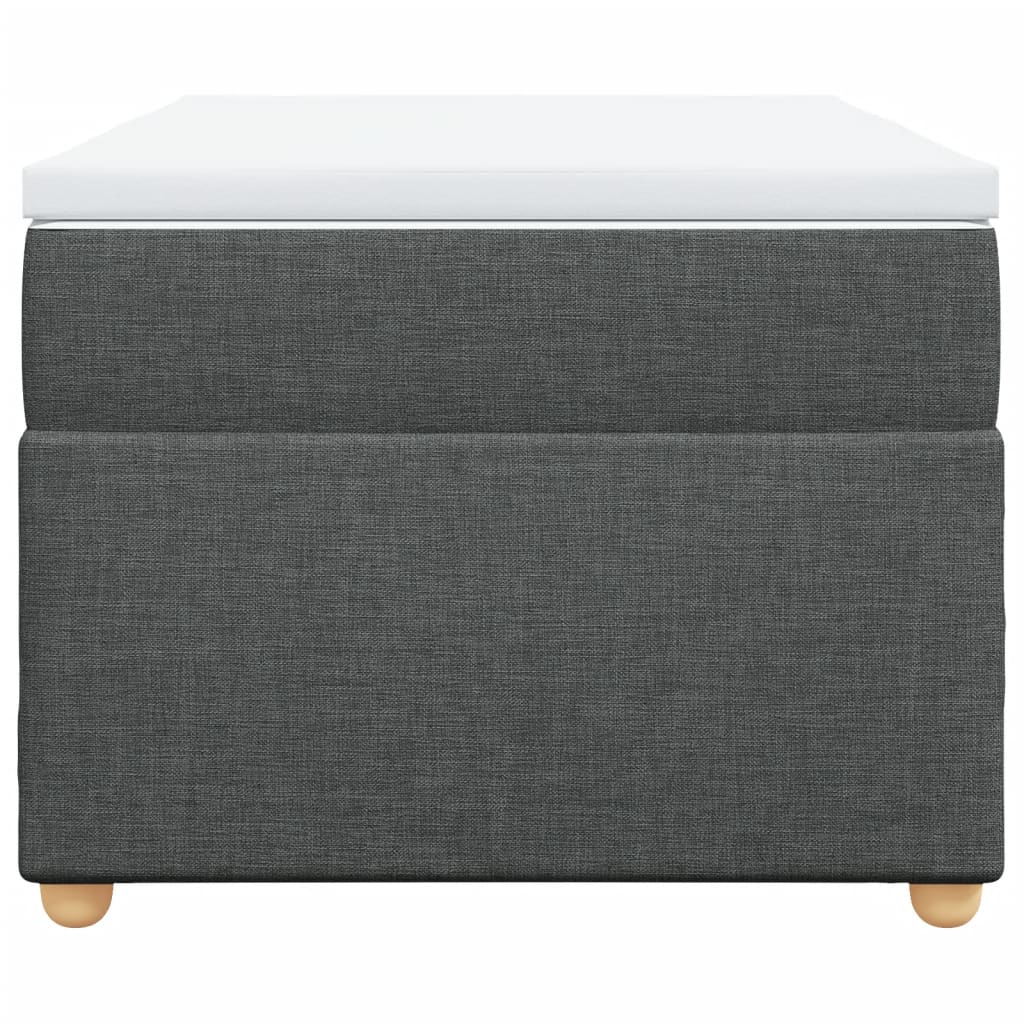 kontinentalseng med madras 80x200 cm stof mørkegrå