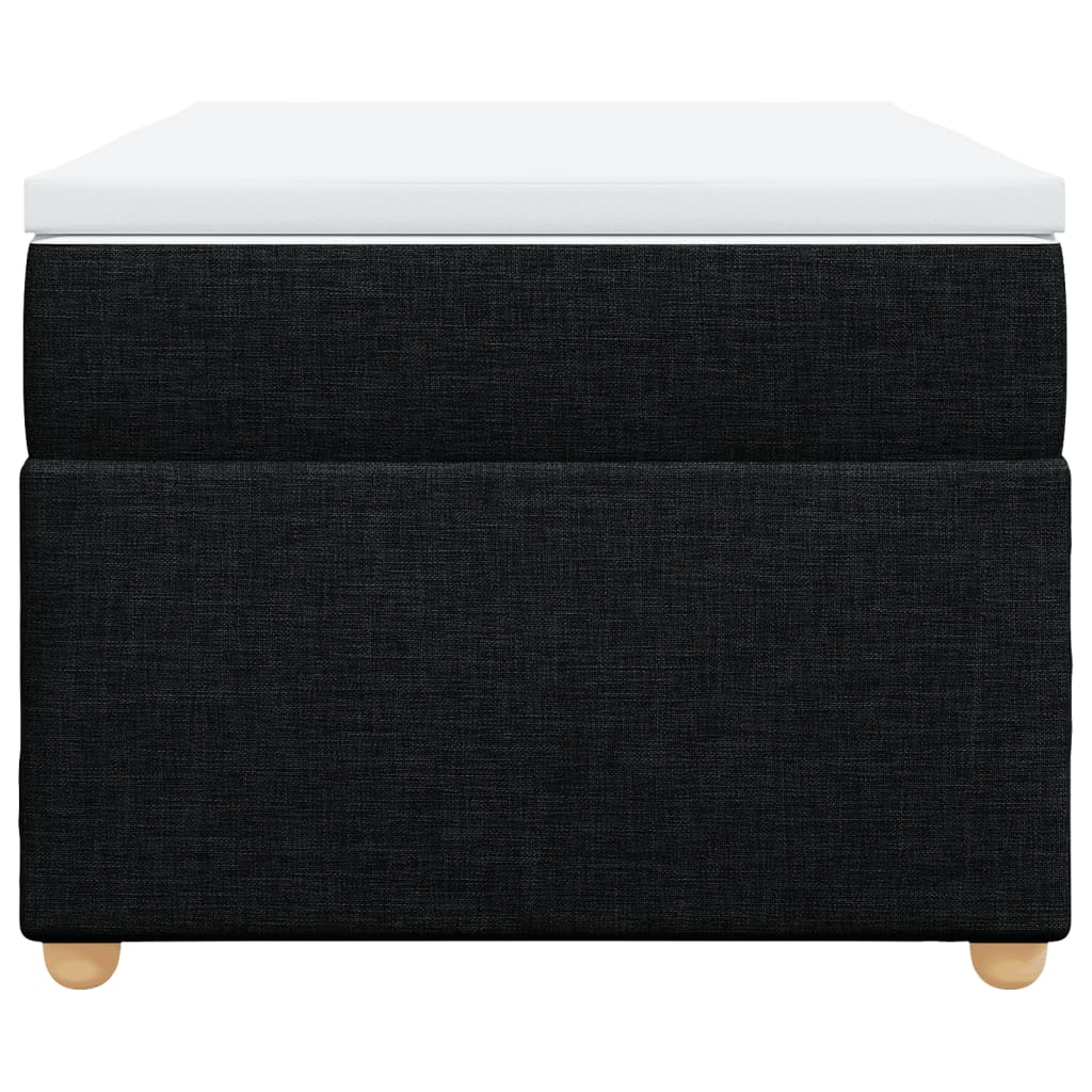 kontinentalseng med madras 80x200 cm stof sort