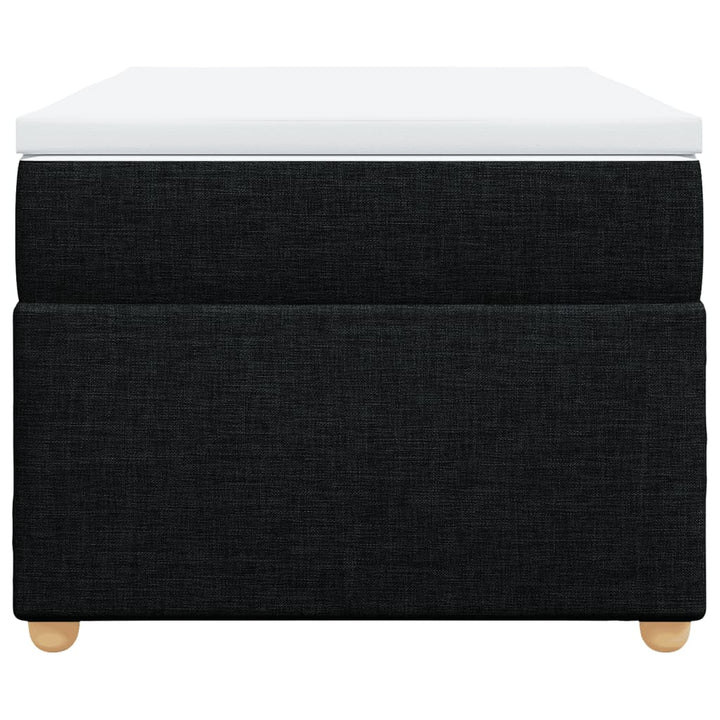 kontinentalseng med madras 80x200 cm stof sort