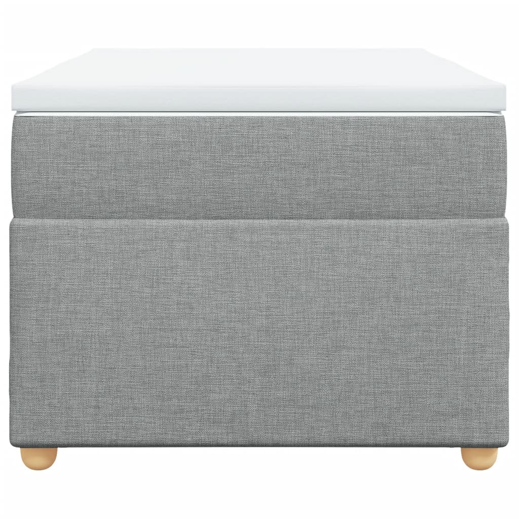 kontinentalseng med madras 90x190 cm stof lysegrå