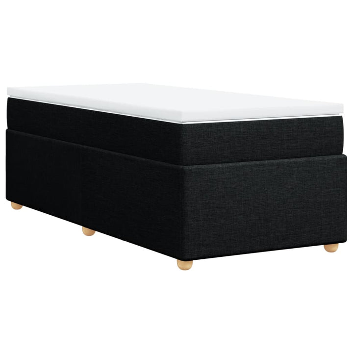 kontinentalseng med madras 90x190 cm stof sort