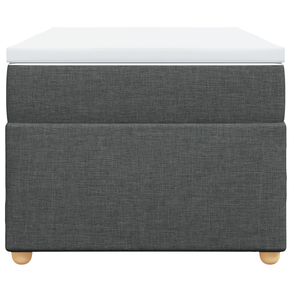 kontinentalseng med madras 90x200 cm stof mørkegrå