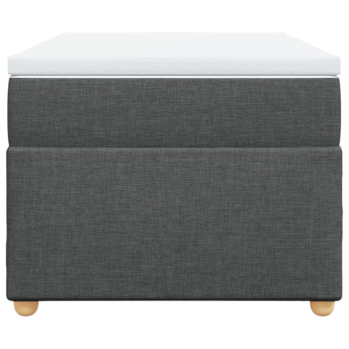 kontinentalseng med madras 90x200 cm stof mørkegrå