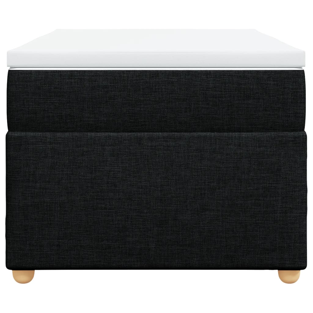 kontinentalseng med madras 90x200 cm stof sort