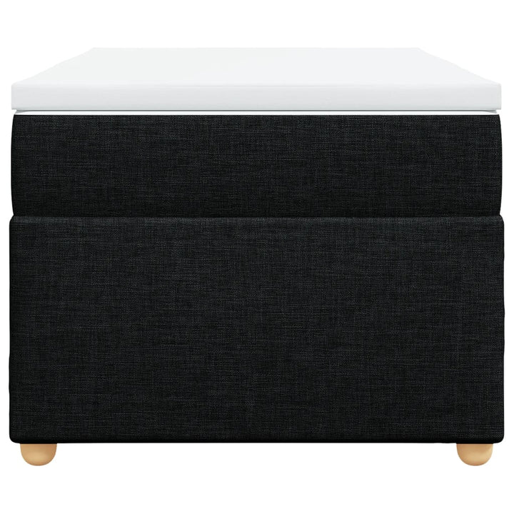 kontinentalseng med madras 90x200 cm stof sort