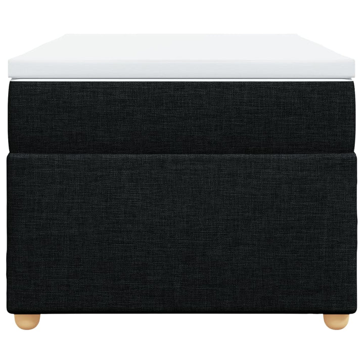 kontinentalseng med madras 100x200 cm stof sort