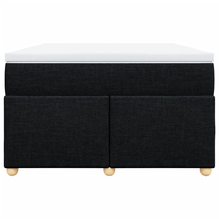 kontinentalseng med madras 120x190 cm stof sort