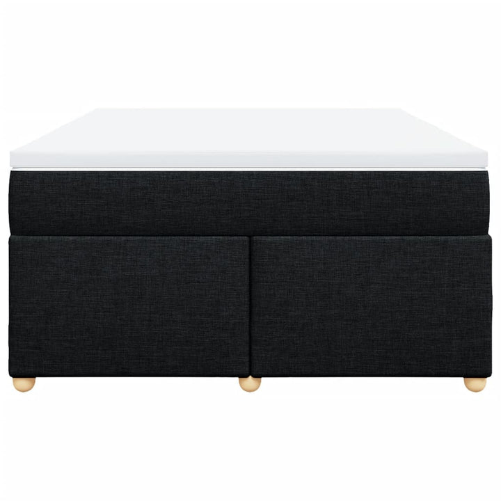 kontinentalseng med madras 160x200 cm stof sort