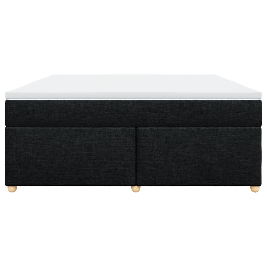 kontinentalseng med madras 180x200 cm stof sort