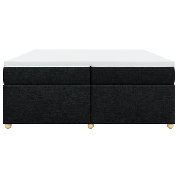 kontinentalseng med madras 200x200 cm stof sort