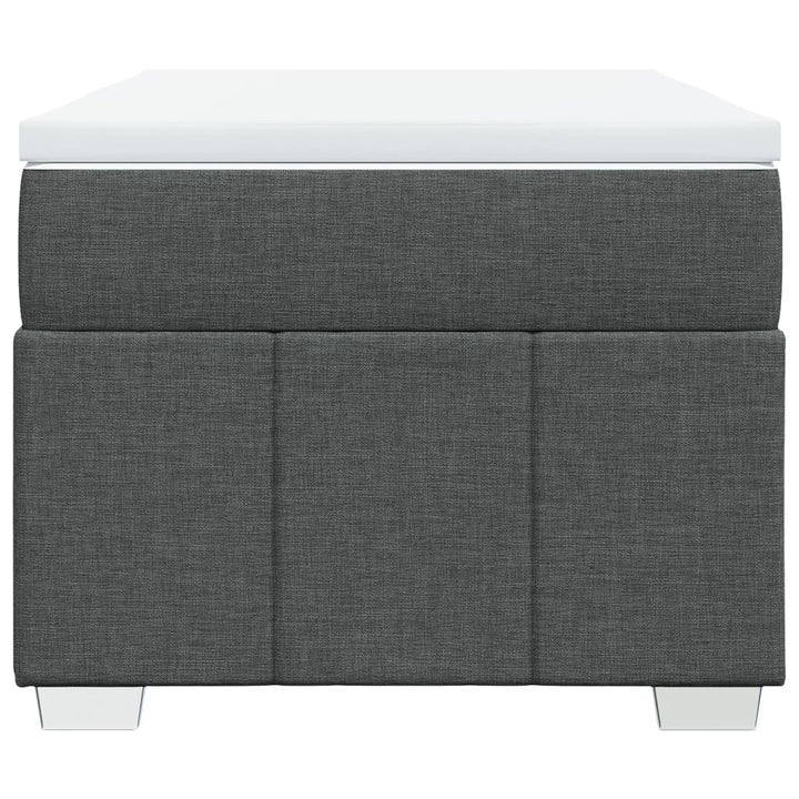 kontinentalseng med madras 80x200 cm stof mørkegrå