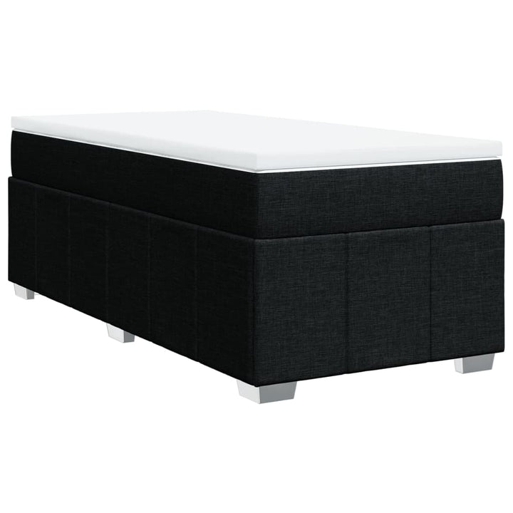kontinentalseng med madras 80x200 cm stof sort
