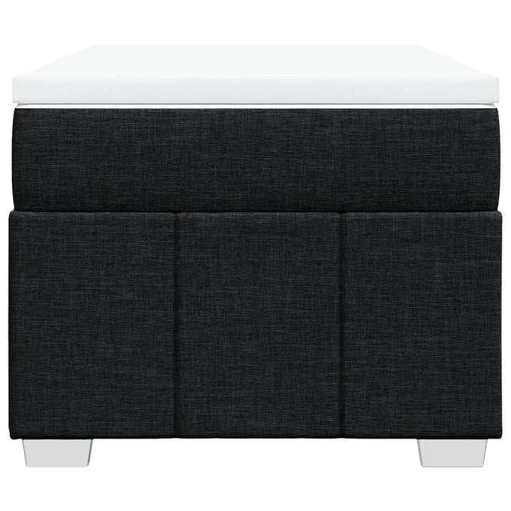 kontinentalseng med madras 80x200 cm stof sort