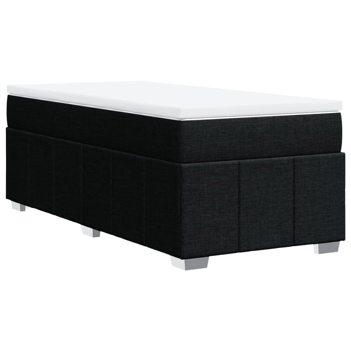 kontinentalseng med madras 80x200 cm stof sort