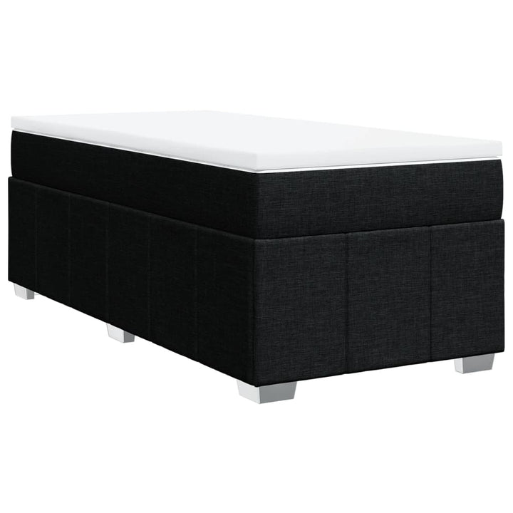 kontinentalseng med madras 90x190 cm stof sort