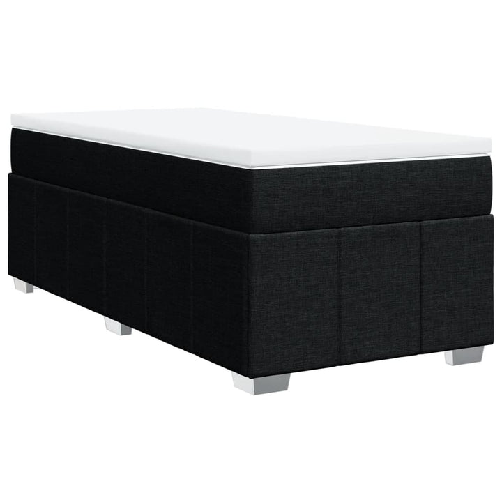 kontinentalseng med madras 90x200 cm stof sort