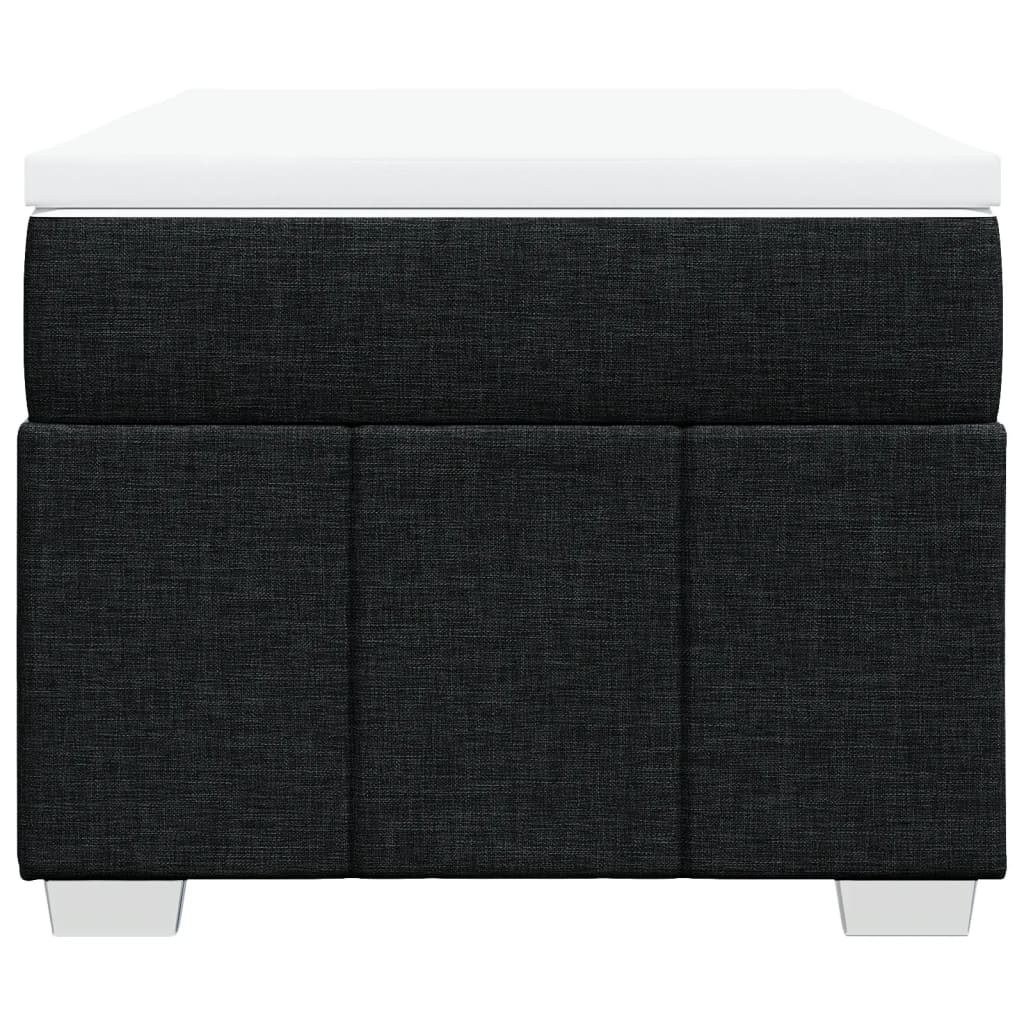 kontinentalseng med madras 90x200 cm stof sort