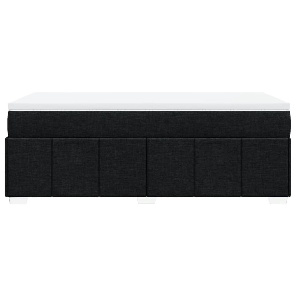 kontinentalseng med madras 90x200 cm stof sort