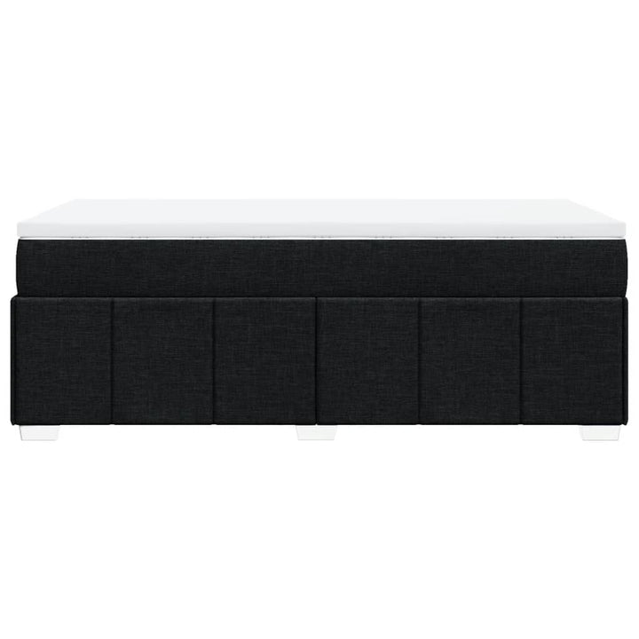 kontinentalseng med madras 90x200 cm stof sort