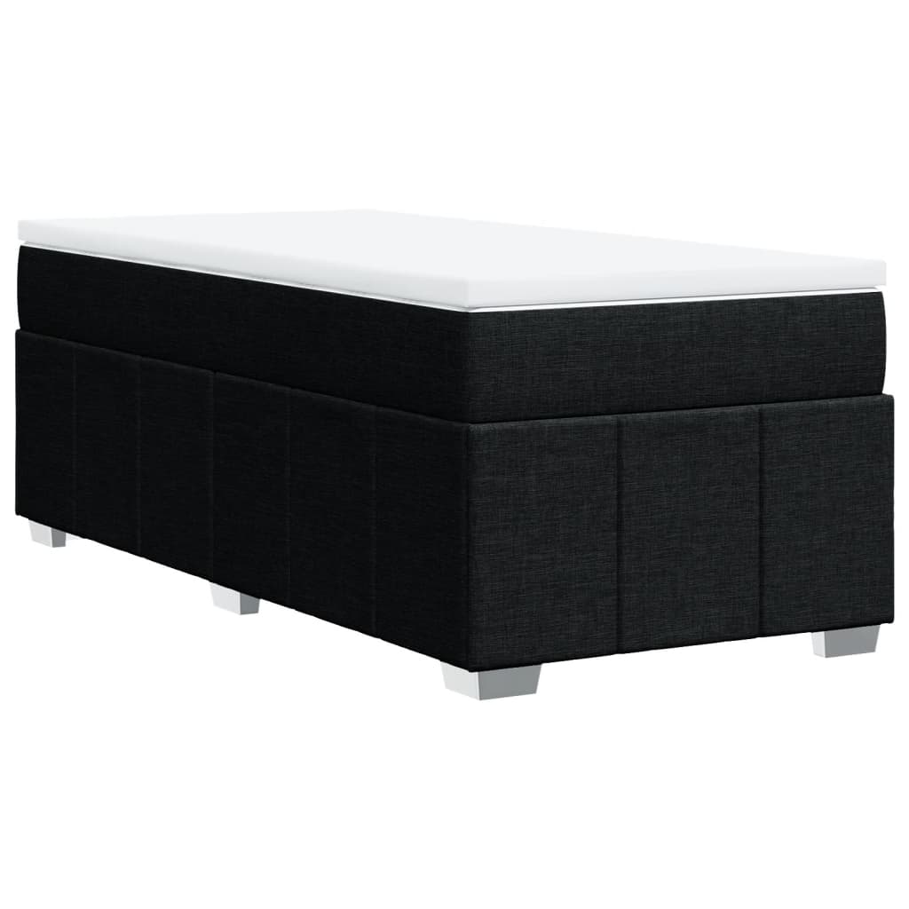 kontinentalseng med madras 90x200 cm stof sort
