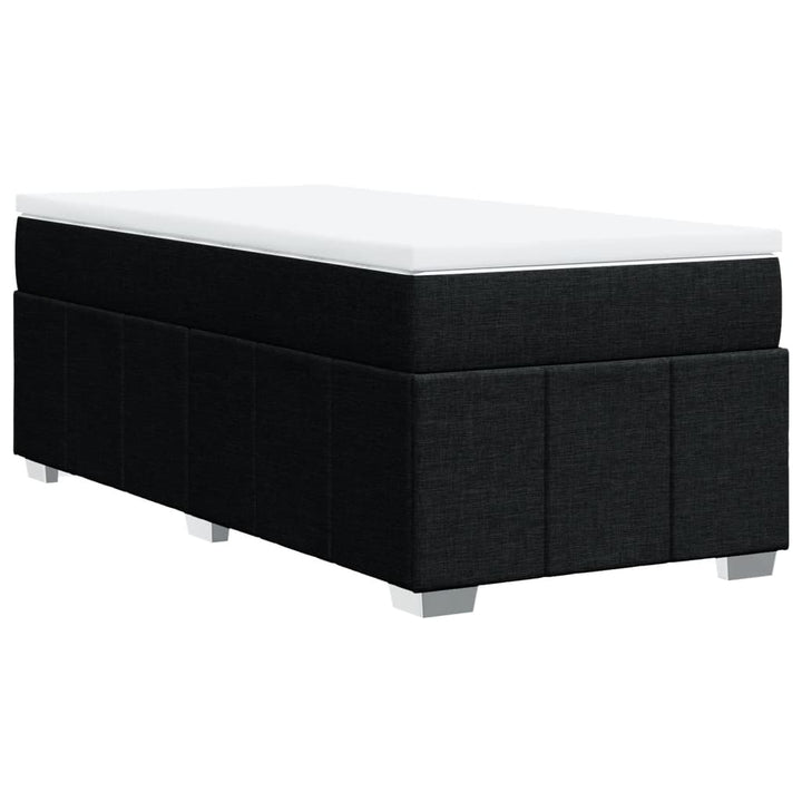 kontinentalseng med madras 90x200 cm stof sort