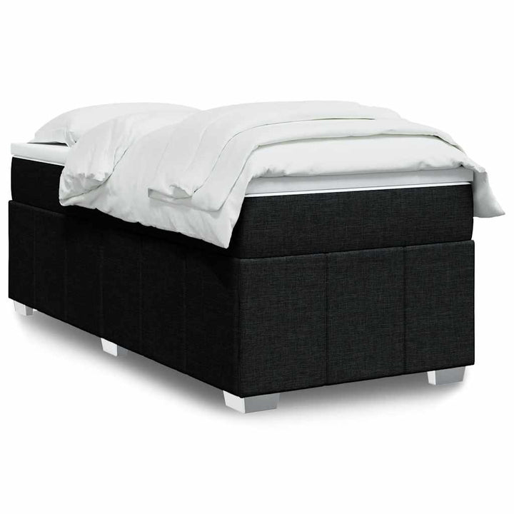 kontinentalseng med madras 100x200 cm stof sort