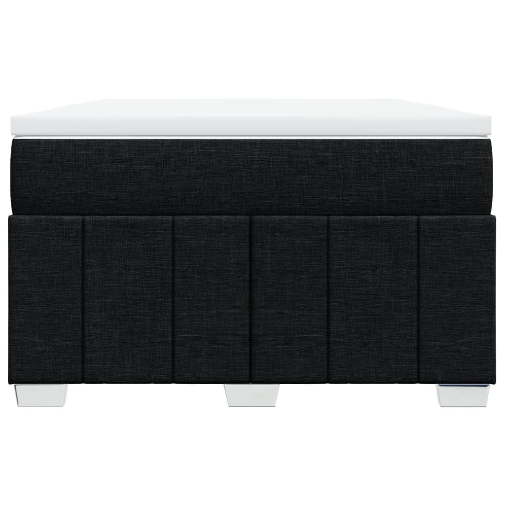 kontinentalseng med madras 120x190 cm stof sort
