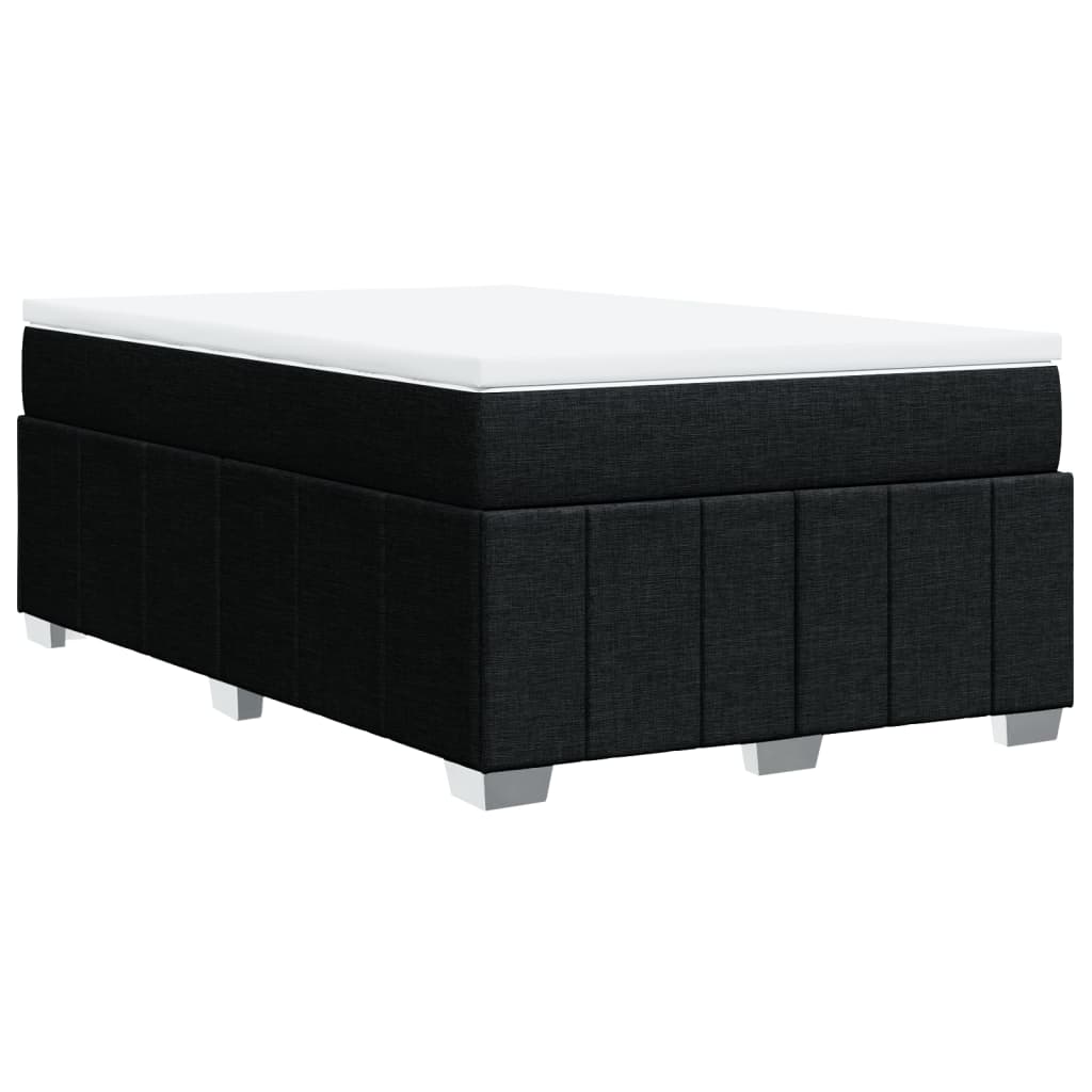 kontinentalseng med madras 120x190 cm stof sort