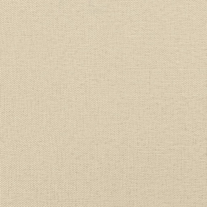 kontinentalseng med madras 160x200 cm stof cremefarvet