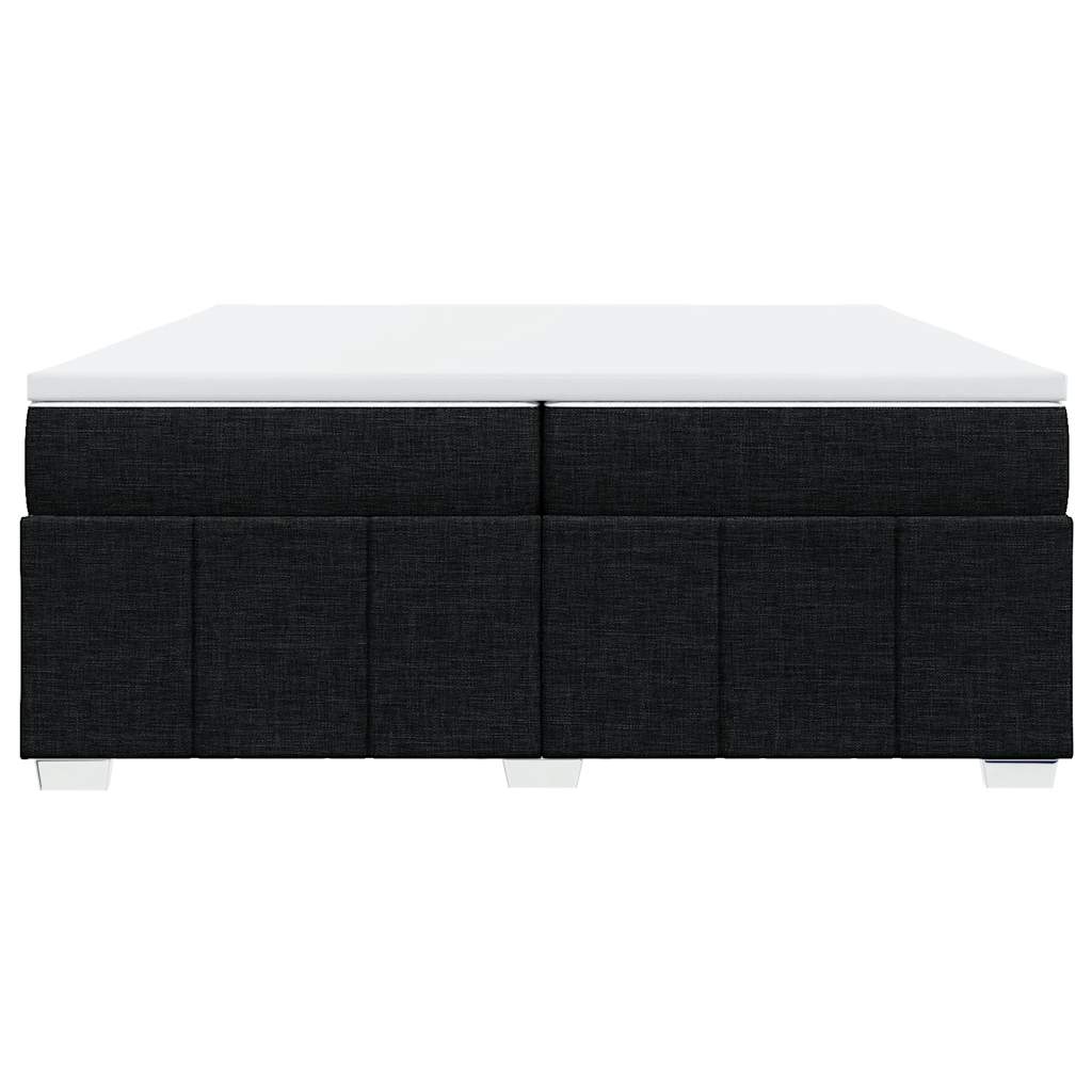 kontinentalseng med madras 200x200 cm stof sort