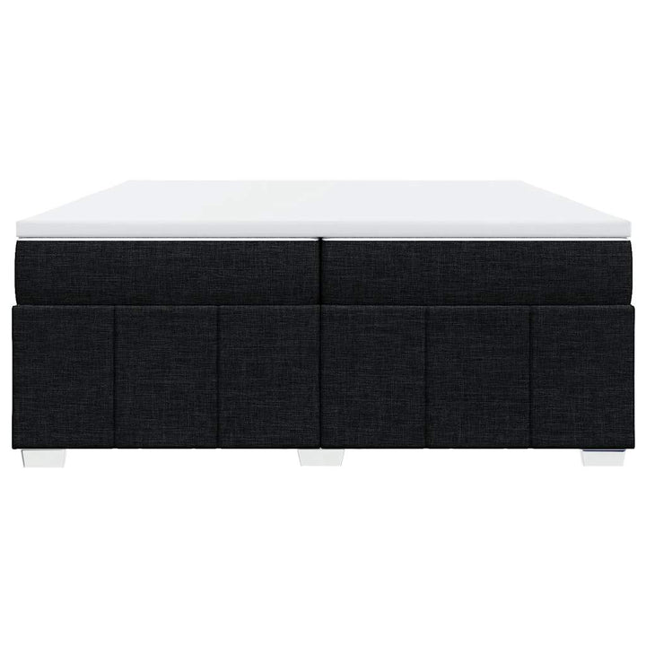 kontinentalseng med madras 200x200 cm stof sort