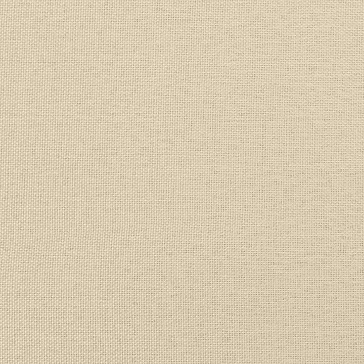 kontinentalseng med madras 200x200 cm stof cremefarvet