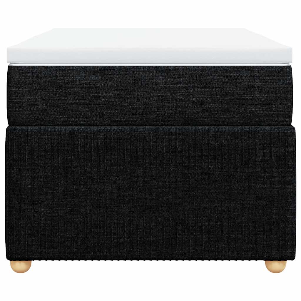 kontinentalseng med madras 80x200 cm stof sort