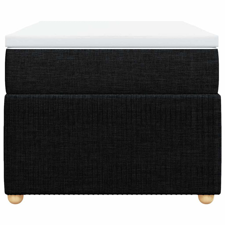 kontinentalseng med madras 80x200 cm stof sort