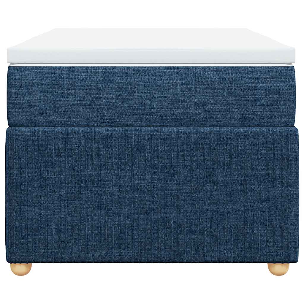 kontinentalseng med madras 80x200 cm stof blå