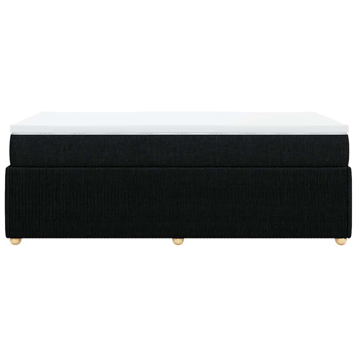 kontinentalseng med madras 90x190 cm stof sort