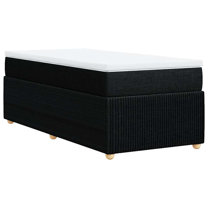 kontinentalseng med madras 90x190 cm stof sort