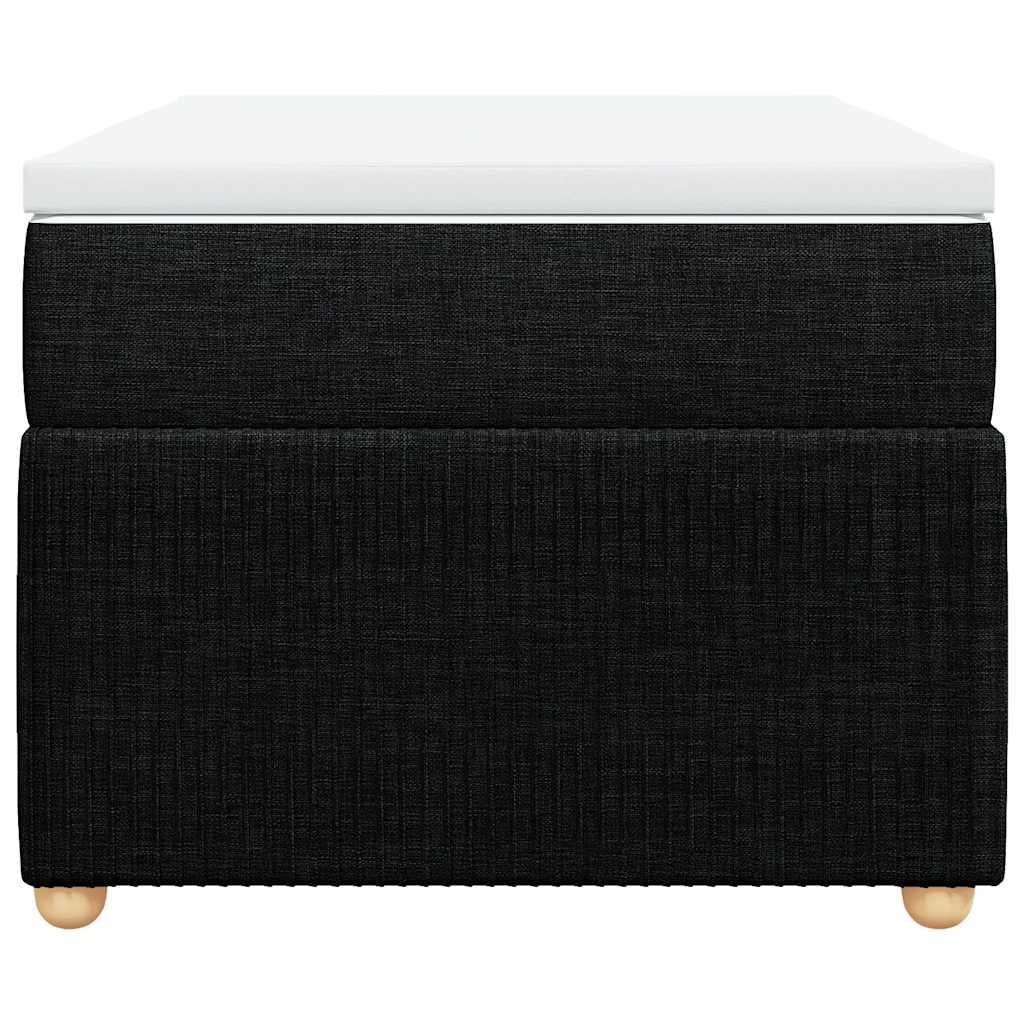 kontinentalseng med madras 90x200 cm stof sort