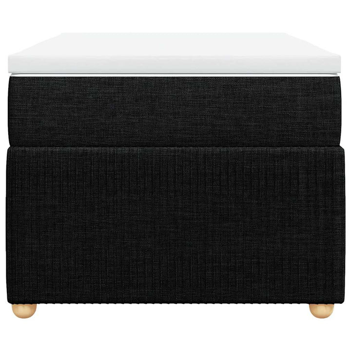 kontinentalseng med madras 90x200 cm stof sort