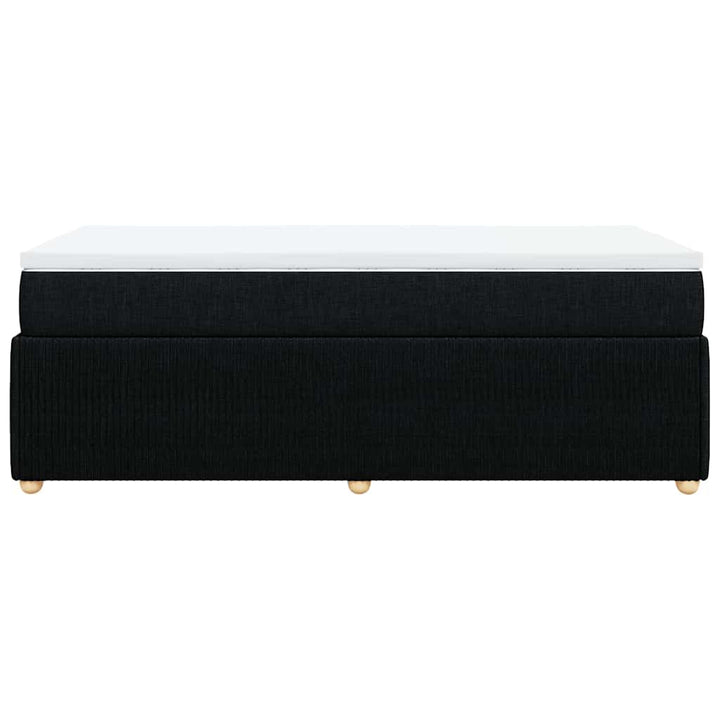 kontinentalseng med madras 90x200 cm stof sort