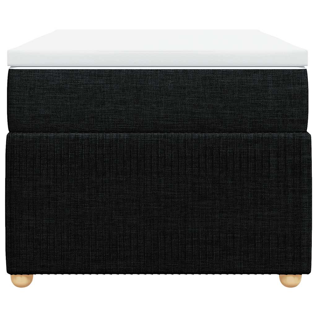 kontinentalseng med madras 100x200 cm stof sort